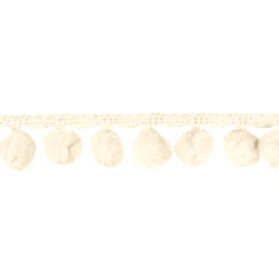 Bommelborte - 18 mm - creme