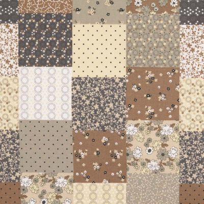 Baumwolle - Patchworkdruck - beige