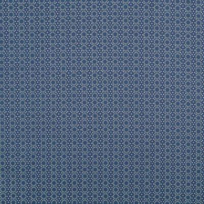Baumwolle - Kette aus Kreisen - blau-weiss