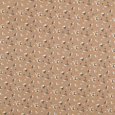 Baumwolle - petite Fleur - camel