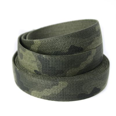 Gummiband - 35 mm - Camouflage - grün