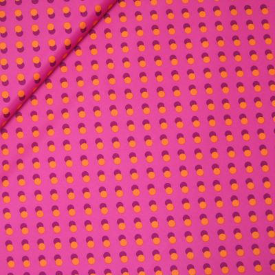 Regenjackenstoff - Punkte - pink