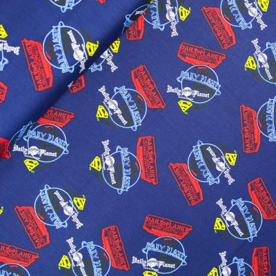 Baumwolle - Camelot Fabrics - Marvel - Superman Patchwork - blau