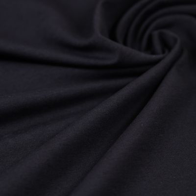 Baumwolljersey - Premium Basic - uni - schwarz