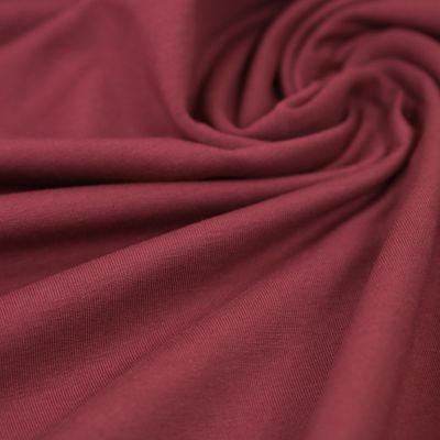 Baumwolljersey - Premium Basic - uni - bordeaux