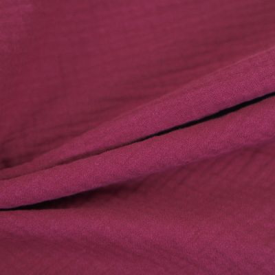 Baumwoll - Musselin - Double Gauze - bordeaux