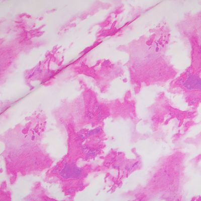 Baumwolljersey - Batik - lila - pink
