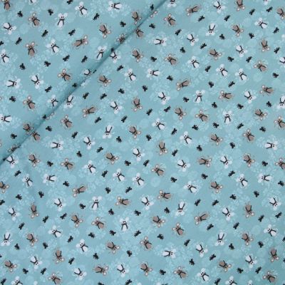Baumwolljersey - Mäuse - teal