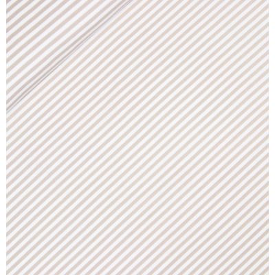 Baumwolljersey - feiner Streifen 0,5cm - beige - weiss