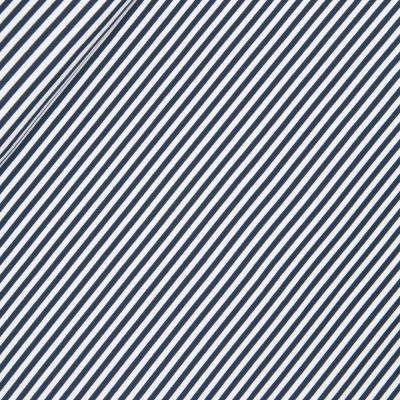 Baumwolljersey - feiner Streifen 0,5cm - marine - weiss