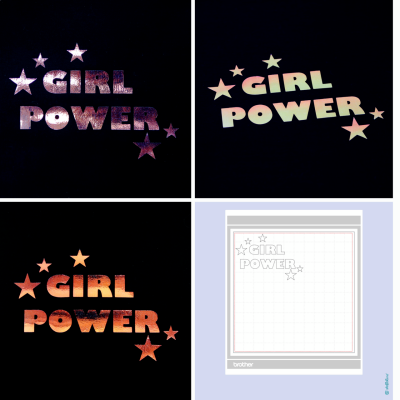 Freebie - Girl Power - Brother Plotterdatei