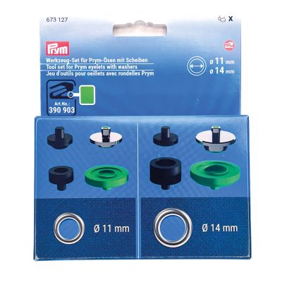 Prym - Werkzeugset für  Vario Creative Tool - Ösen mit Scheiben - Ø11 und 14 mm